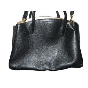 IACUCCI Purse Black Pebbled Leather Luxury Italian Crossbody Tote Satchel Italy